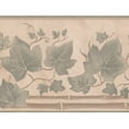 thumbnail image 1 of Sage Feuilles de Noix de Coco Blanc Moderne Papier Peint Bordure Floral, Rouleau 15' x 7'', 1 of 3