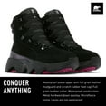 thumbnail image 2 of Sorel Women's Kinetic Impact Conquest Aurora Waterproof Shoes - Black, Black - Size 9.5, 2 of 7
