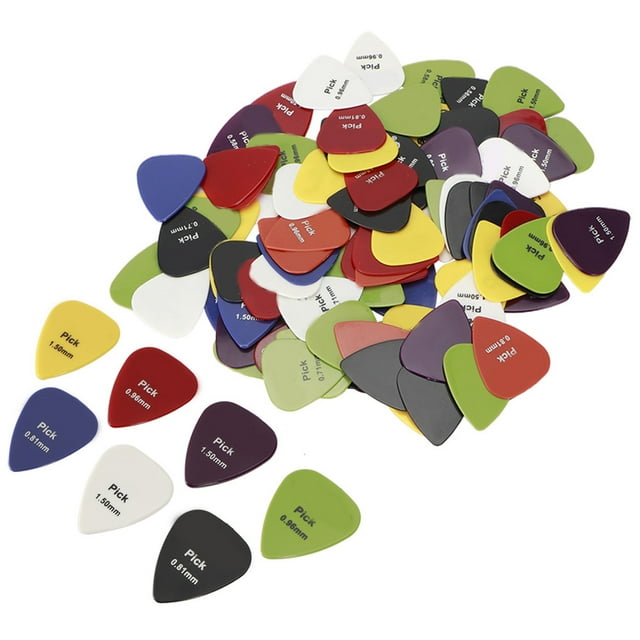 Guitar Picks Acoustic Bass Picks Bass Picks Guitar Picks Accessory Guitars Accessory 100pcs Guitar Picks Assorted Colors Pick For Ukulee Electric Guitars Part Accessory