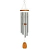 Woodstock Wind Chimes Signature Collection, Amazing Grace Chime, Large 40'' Silver Wind Chime AGLS