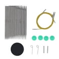 thumbnail image 3 of Circular Knitting  Set, Knitting  Convenient Durable Ergonomic Design Stainless Steel 10 Pairs  For DIY, 3 of 8