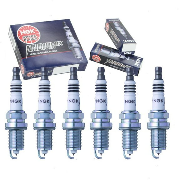 6 pc NGK Iridium IX Spark Plugs compatible with Dodge Nitro 4.0L V6 2007-2011
