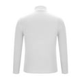 thumbnail image 3 of YLSDY Men's Ribbed Turtleneck Winter Long Sleeve Sweaters Basic Lightweight Undershirts Casual Thermal Pullover Sweaters White L, 3 of 7