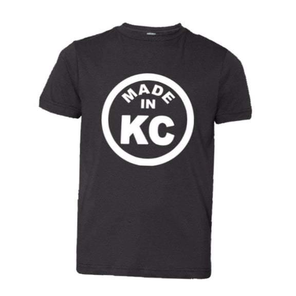 PleaseMeTees™ Youth Born Made In Kansas City KS MO Logo Label HQ Tee