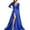 Blue, variant on Evening Dresses for Women Holiday Party Dresses for Women Dress Evening Party Five-Point Ruched Dress Bronzing Big Party Robe Skinny Clubwear Dress Elegant Casual Fashion Dress