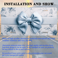 thumbnail image 3 of 1 Pcs License Plate Covers & Frames, Satin Bow on Floral Background For Decorative Front, Aluminum License Plate Covers & Frames Cover For Men Women, 12" X 6", 3 of 7