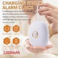 thumbnail image 2 of Vibrating Alarm Clock for Heavy Sleepers Hearing Impaired Deaf Teens, Charge Operated for Travel or, 2 of 5