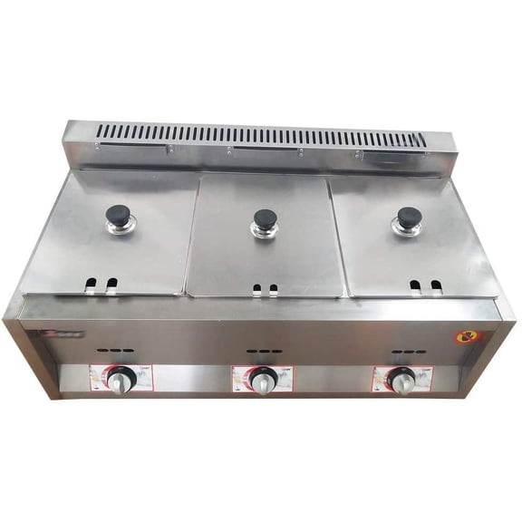 DENEST 3-Pan Stainless Steel Commercial Food Warmer,Buffet Food Warmer
