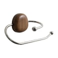 thumbnail image 2 of Stainless Steel Toilet Paper Rack, Wall Mounted Tissue Dispenser With Suction Cup Mounting, for Bathroom Organization, Brown, 2 of 6