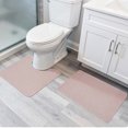 thumbnail image 3 of MKHSQHDG Sales Today Clearance Bathroom Rug of 2 Absorbent Bath Mat & U Shaped Rug Soft Quick Dry Textured Bathroom Floor Mats for Bathroom Tub & Shower, 3 of 7