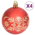 thumbnail image 3 of vidaXL 70 Piece Christmas Bauble Set Gold and Red, 3 of 5