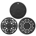 thumbnail image 2 of Kitchen Set Pots and Pans Non-Slip Carved Potholders Kitchen Heat Protection Pad for Countertop Set of 3, 2 of 4