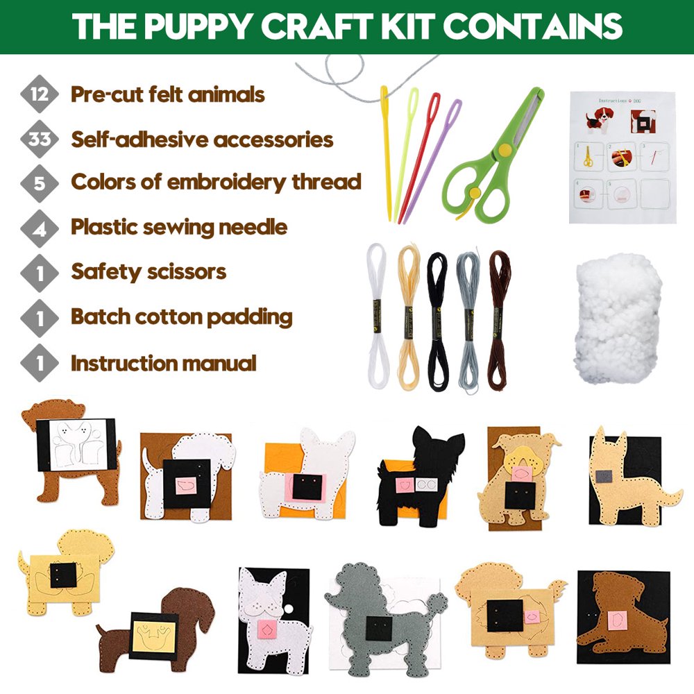 Kit De Couture En Bois Pour Enfants 3-10 Ans - Formes Animaux Mignons - Jouet éducatif Motricité Fine - Cadeau Créatif Et Durable - 4