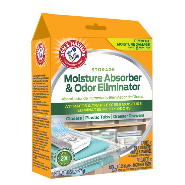 Arm & Hammer Storage Moisture Absorber and Odor Eliminator, 10.5 oz