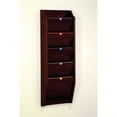 thumbnail image 1 of Wooden Mallet 5 Pocket Privacy File Holder in Mahogany, 1 of 2