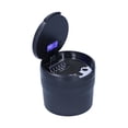 thumbnail image 1 of Cup Car Ashtray Stainless Steel Container Smokeless Blue LED Light With Builtin Battery Universal, 1 of 8