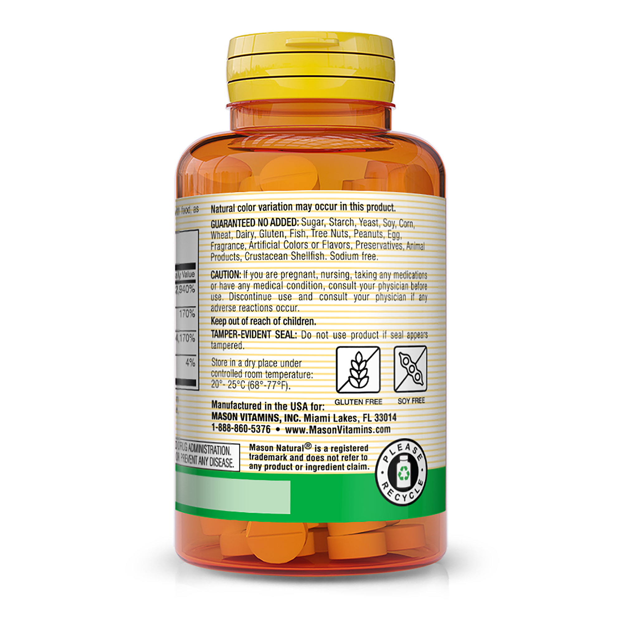 Mason Natural Heart Formula Folic Acid with Vitamin B6 and B12, 90 Tablets - image 5 of 5