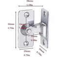 thumbnail image 2 of 304 Stainless Steel 90 Degree Right Angle Buckle Hook Lock Hook For Sliding Door, 2 of 5