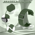 thumbnail image 5 of 4 Pack Braided Bands Compatible with Apple Watch 38/40/41/42/44/45/46/49mm for Women Men, Solo Loop Nylon Strap for iWatch Series 11/10/9/8/Ultra 3/SE 3, 5 of 7