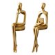 thumbnail image 1 of 2Pcs Thinker Resin Statues Sculpture Abstract Figurines Baoblaze Estatua de resina, 1 of 8