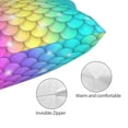 thumbnail image 5 of Disketp Pillow Covers Rainbow Scales2 Pattern Throw Pillow Case Cushion Covers,Cushion For Bedroom,Couch,Home-14"X20", 5 of 8
