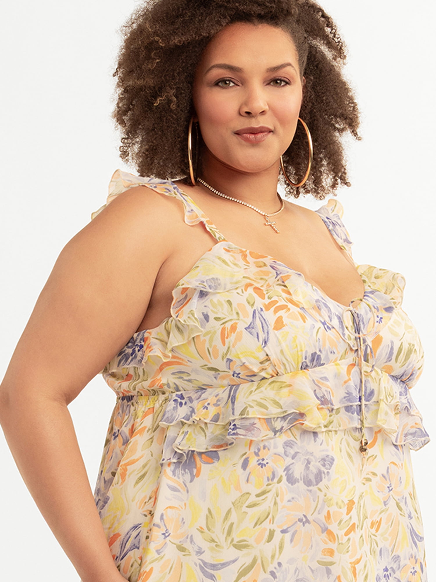 Jessica Simpson Women's Plus Sleeveless Salma Dress, Sizes 0X-4X