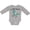 AC-Heather Grey, variant on Inktastic I Love Soccer-Dinosaur in Blue Boys or Girls Long Sleeve Baby Bodysuit