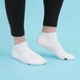 thumbnail image 3 of BambooMN Women's Rayon from Bamboo Athletic Ankle Socks - White - Size 4-9 - 4 Pairs, 3 of 4