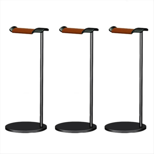 3X Soporte Curvo para Auriculares Soporte para Auriculares de Metal Resistente Soporte para Auriculares con Base Sólida para Exhibición de Escritorio de Mesa, A