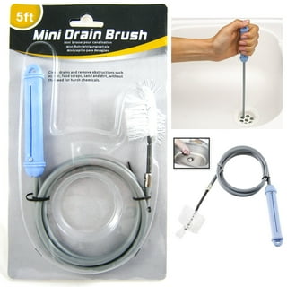 Sink Drain Brush Cleaner Tool 3.5ft Fix Kitchen Unclog Bathrooms