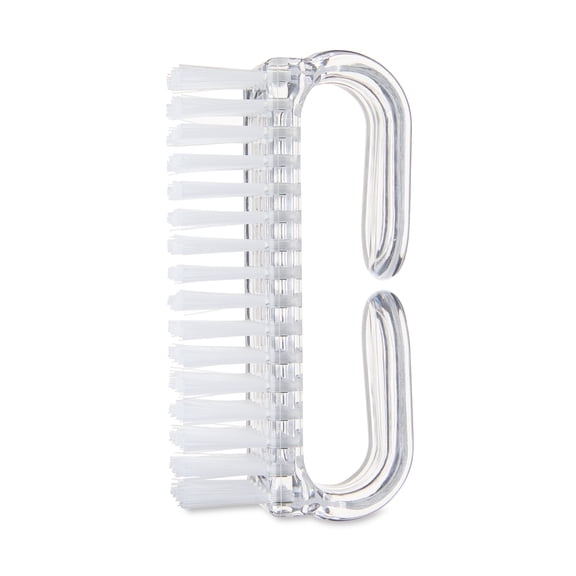 Equate Wide Plastic Nail Brush, Clear, 1 Count