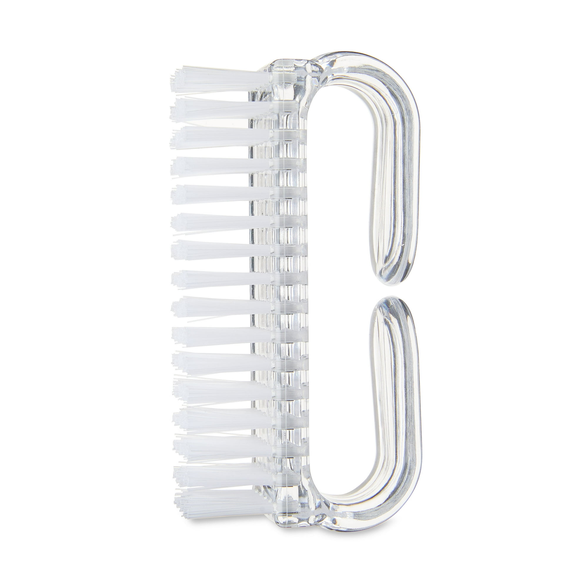 Equate Clear Wide Handle Plastic Nail Brush, 1 Count