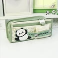 thumbnail image 2 of Soft Zipper Pencil Pouch, Panda Pencil Bag, #A, 2 of 6