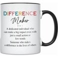 thumbnail image 1 of Teacher Appreciation Gifts,Teacher Gifts for Women Teachers BirthdayChristmas Gift from Students,Back to School Gift for Women Difference Maker Teacher Mugs, 1 of 6