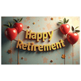 thumbnail image 1 of Happy Retirement Banner with Apple Decor Background Party Decors Retirement Celebration Photography Props Backdrop Decorations, 1 of 4