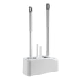 thumbnail image 3 of Xihbxyly Juego de Escobillas de Baño, Kit de Limpieza de Pared para Baño, Juego Completo de 4 Piezas, Agarre Ergonómico, Cerdas Densas, para Zonas de Difícil Acceso, Limpieza Del Hogar, Almacenamient, 3 of 7