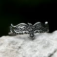 thumbnail image 3 of Norse Raven Ring Punk Cool Viking Mythology Jewelry Rings Celtic Knot Nordic Pinky Rings (13), 3 of 6