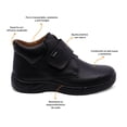 thumbnail image 2 of Zapato escolar Audaz para niño de piel negro con tira de contacto, 2 of 5
