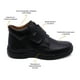 thumbnail image 2 of Zapato escolar Audaz para niño de piel negro con tira de contacto, 2 of 5
