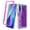 Star Purple Shell, variant on TCL 20S Case With Built-in Screen Protector, Rosebono Hybrid Glitter Sparkle Transparent Colorful Gradient TPU Skin Cover Case For TCL 20S (Blue/Pink)