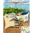 thumbnail image 5 of Fsddascl Lemon Flower Outdoor Tablecloth - 60x102 Inch Rectangle Dining Table Cover, Yellow Fruit Floral Country Bee Summer Waterproof Outdoor Table Cloth with Umbrella Hole & Zipper for Patio, 5 of 7