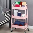 thumbnail image 4 of Bdday Pool Storage Trolley Shelves Kitchen Bathroom Bathroom Floor Removable Storage Rack Multi Layer Bedroom Bedside Snacks Bathroom Storage Rack, 4 of 6