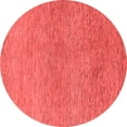 thumbnail image 1 of Ahgly Company Indoor Round Abstract Red Modern Area Rugs, 5' Round, 1 of 4