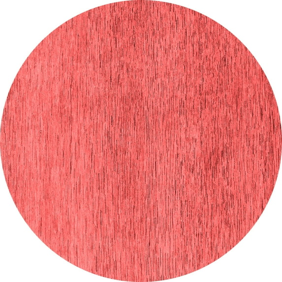 Ahgly Company Indoor Round Abstract Red Modern Area Rugs, 5' Round