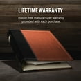 thumbnail image 4 of Bellagio-Italia 3-Ring Office Binder - Brown - Leather - 225-Sheet Storage Capacity - File Storage for Presentations, Documents - Blank Index Plate on Spine for Custom Labeling - 3 Pack, 4 of 7