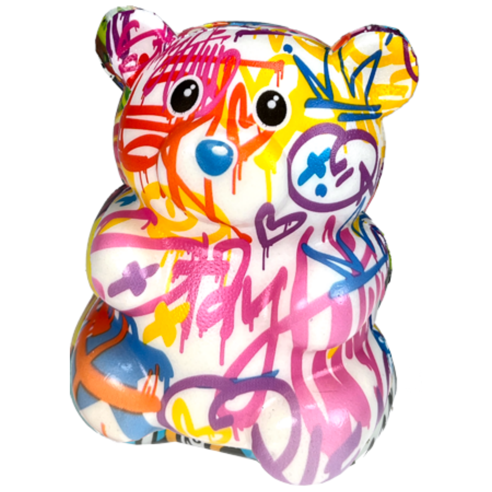 Ja-Ru Graffiti Bear Slow-Rise Foam Novelty Toy Child Age 3+, Multi-Color