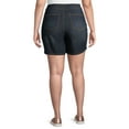 thumbnail image 3 of A3 Women's Plus Size Elastic Waistband 7 Inch Pull On Shorts, 3 of 6