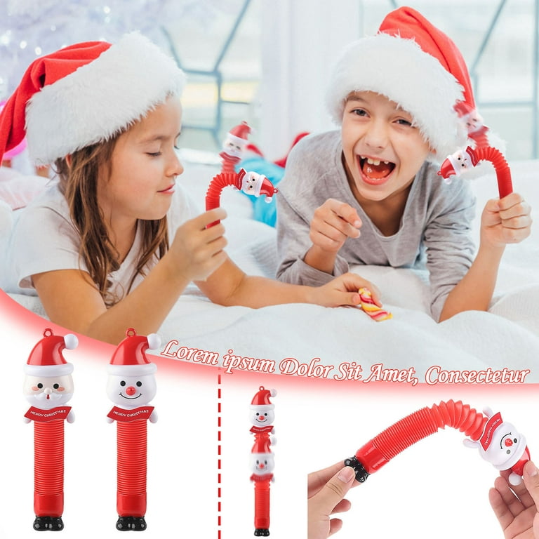 Fridja Christmas LED Light Up Tubes Sensory Toys for Toddlers, Party Favors  Decorations Pull and Stretch Toys for Kids Halloween Christmas Party Goodie  Bag Stuffers, Snowman 