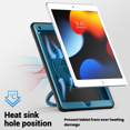 thumbnail image 3 of Tablet Case for Apple iPad 7th/8th/9th Generation 10.2-in Shockproof Rugged Cover with Rotating Stand & Pencil Holder, 3 of 9