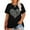 9-Black, variant on XCHQRTI Kindness Womens Shirt Plus Size Graphic Tees Short Sleeve Summer Casual T Shirt